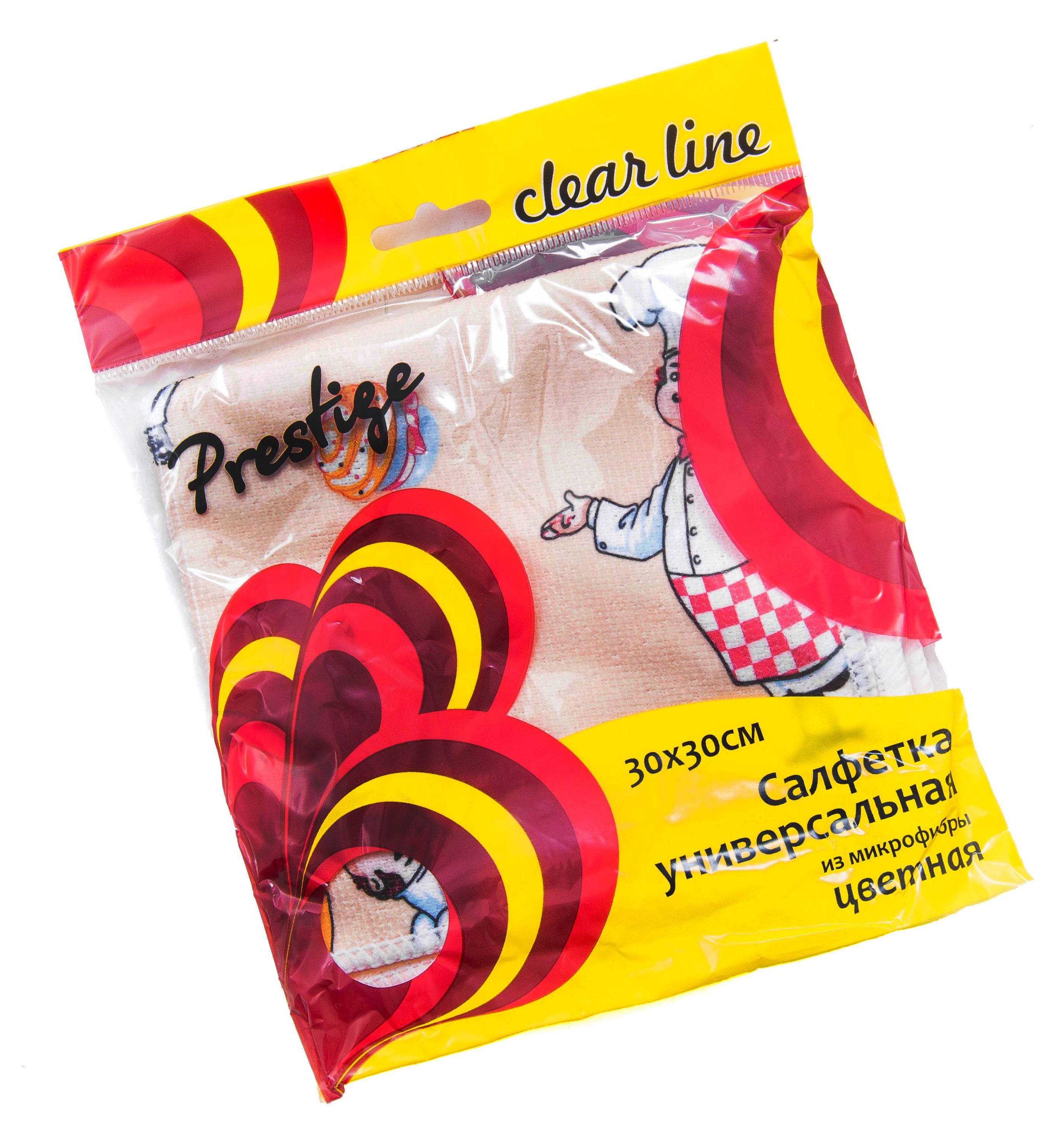 Салфетки для уборки "Prestige " микрофибра 1шт/уп 30х30см /50/