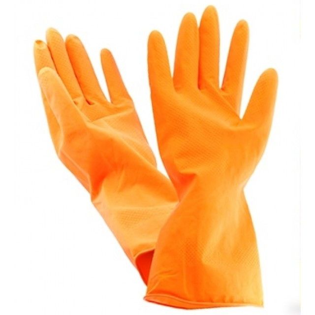 Перчатки  резиновые (размер S) "Clear Line" /12/