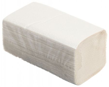 Бумажное полотенце "1-2-PRO" (ZZ-сложение) 1сл 200л в упаковке белые /20/