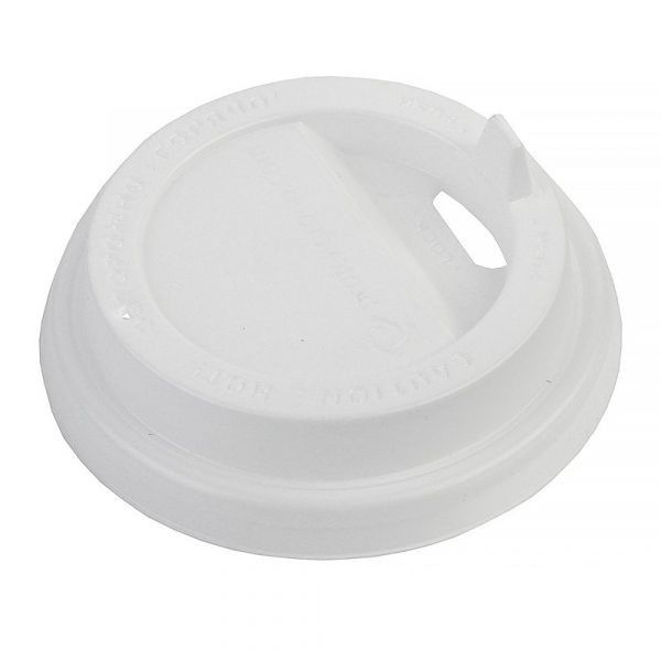 Крышка для стаканов d-80мм. белая с клапаном (упаковка) /100/