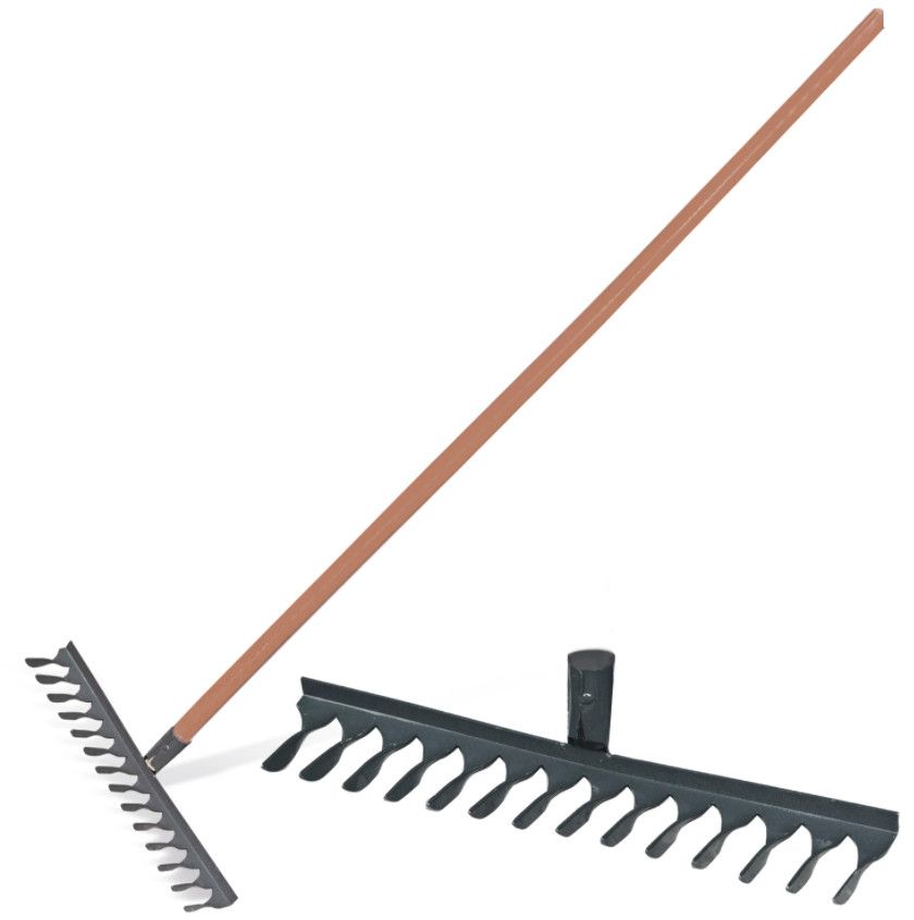 Грабли классические витые, 14 зубьев, ширина 44 см, черенок высшего сорта 120 см /1/