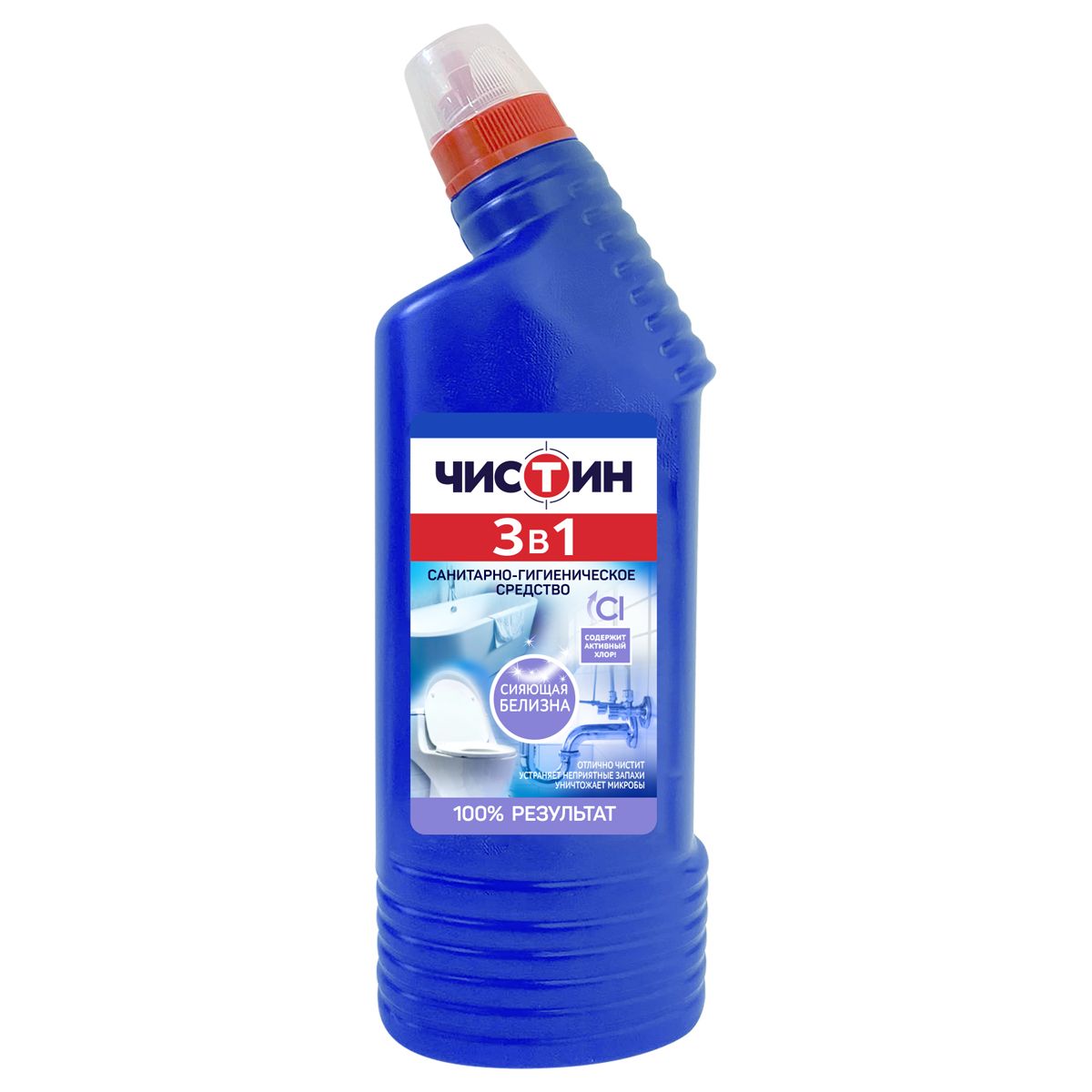 Чистящее средство  750мл ЧИСТИН 3 в 1 активный хлор /14/