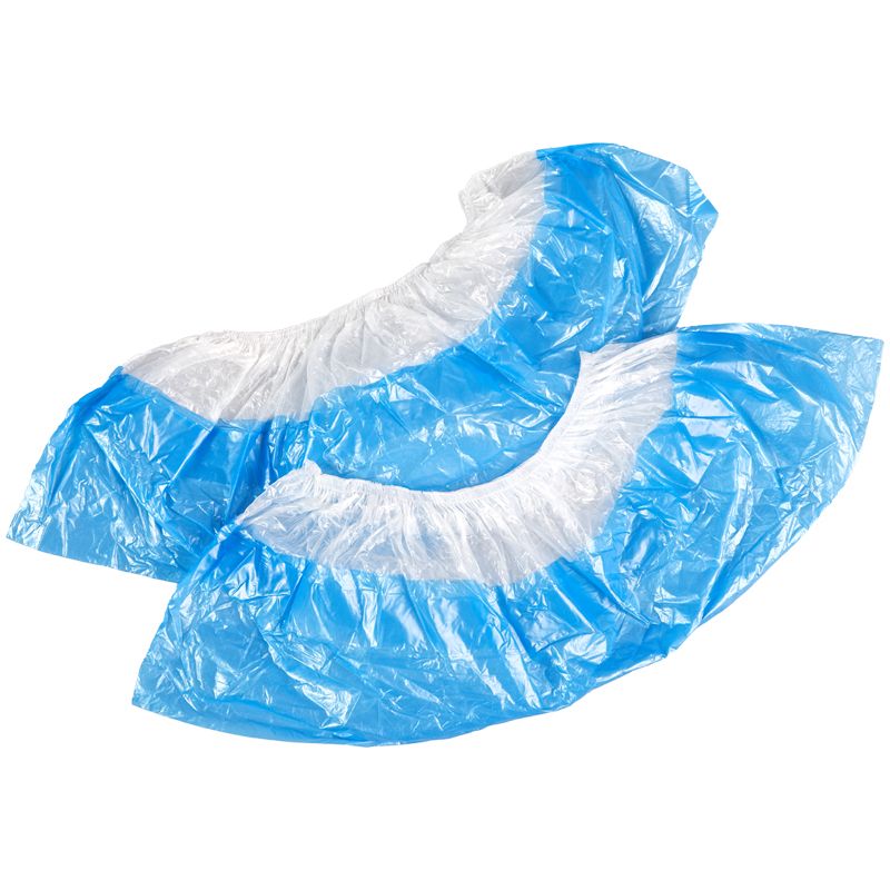 Бахилы одноразовые OfficeClean "Двойные", 80мкм, 7г, ПНД, 100% первич., размер 39*14см, пара/50/