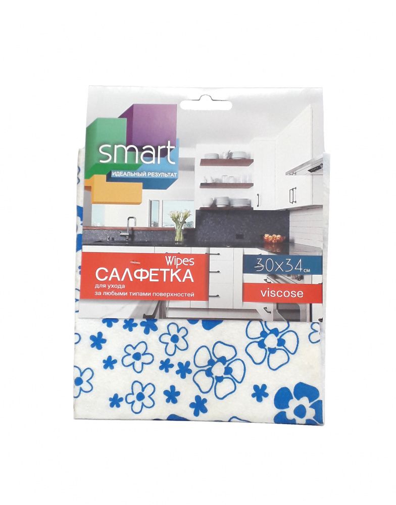 Салфетки для уборки "SmartWipes" вискоза /50/