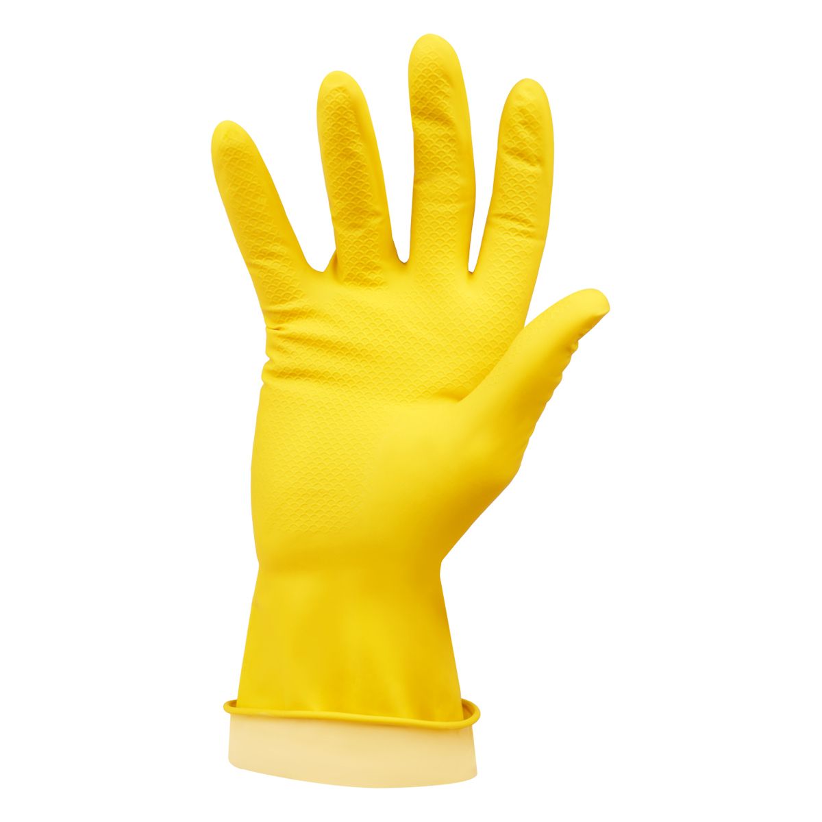 Перчатки  резиновые (размер XL) "OfficeClean" желтые /12/