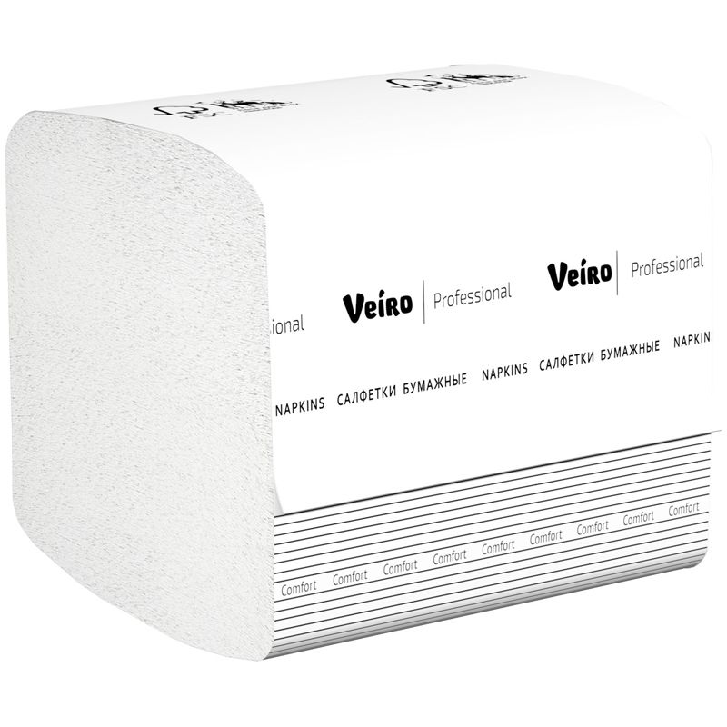 Салфетки бумажные диспенсерные Veiro Professional "Comfort"(N4), V-сложение, 2-слойные, 21*16,2см/15