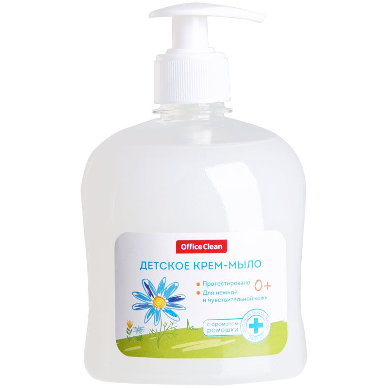 Мыло-крем жидкое  500мл OfficeClean "Детское" с ромашкой /12/