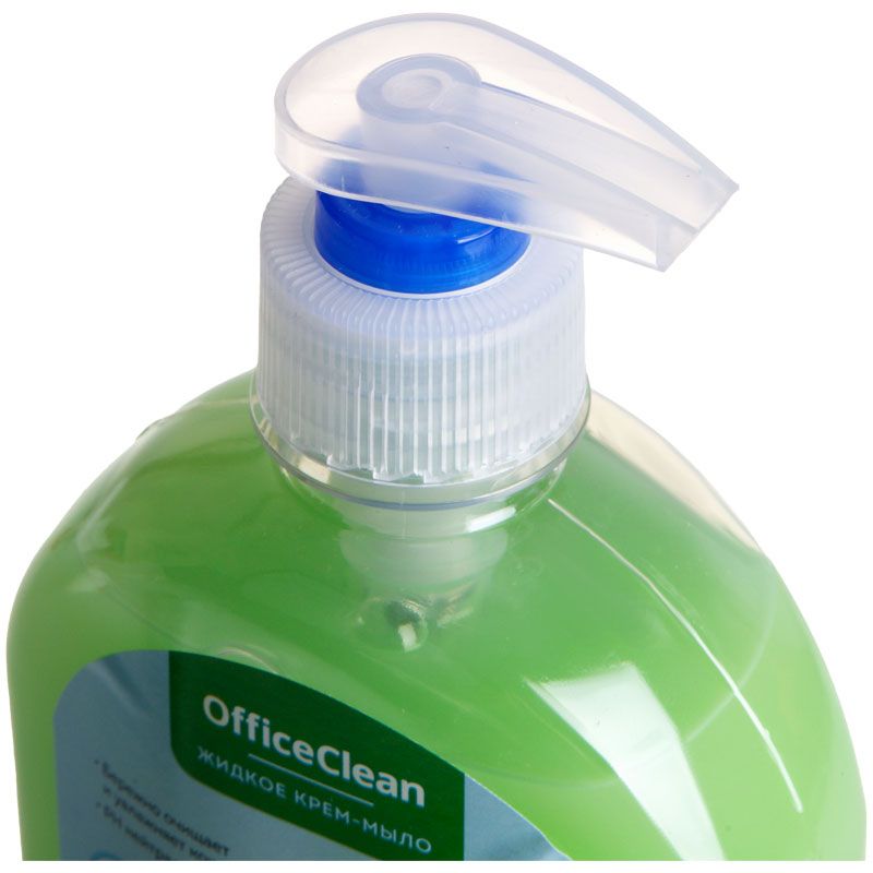 Мыло-крем жидкое  300мл. OfficeClean "Алоэ антибактериальное", с дозатором /24/
