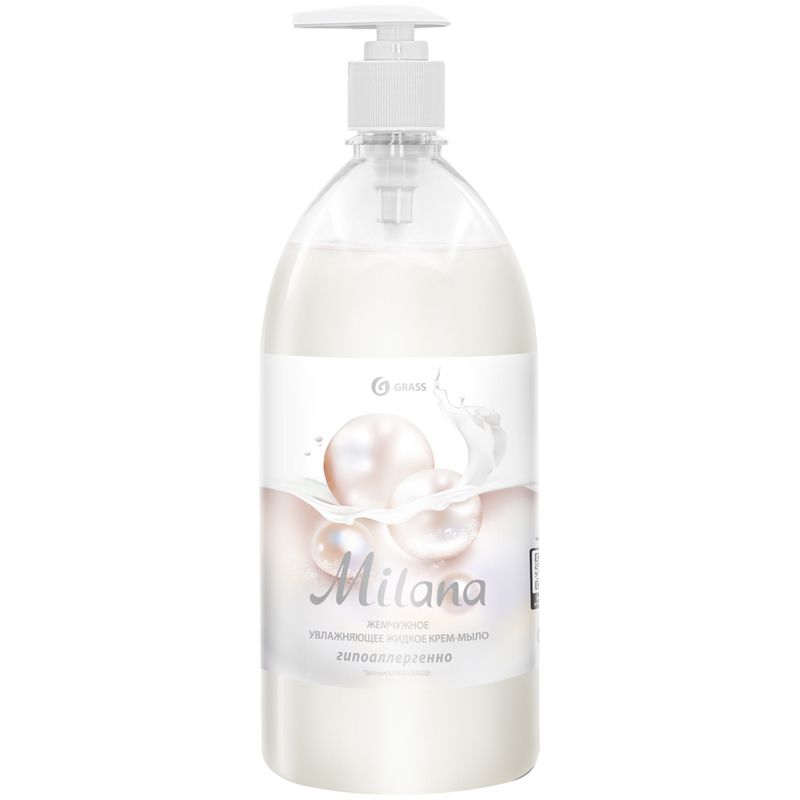 Мыло-крем жидкое 1000мл GRASS "Жемчужное" с дозатором /6/