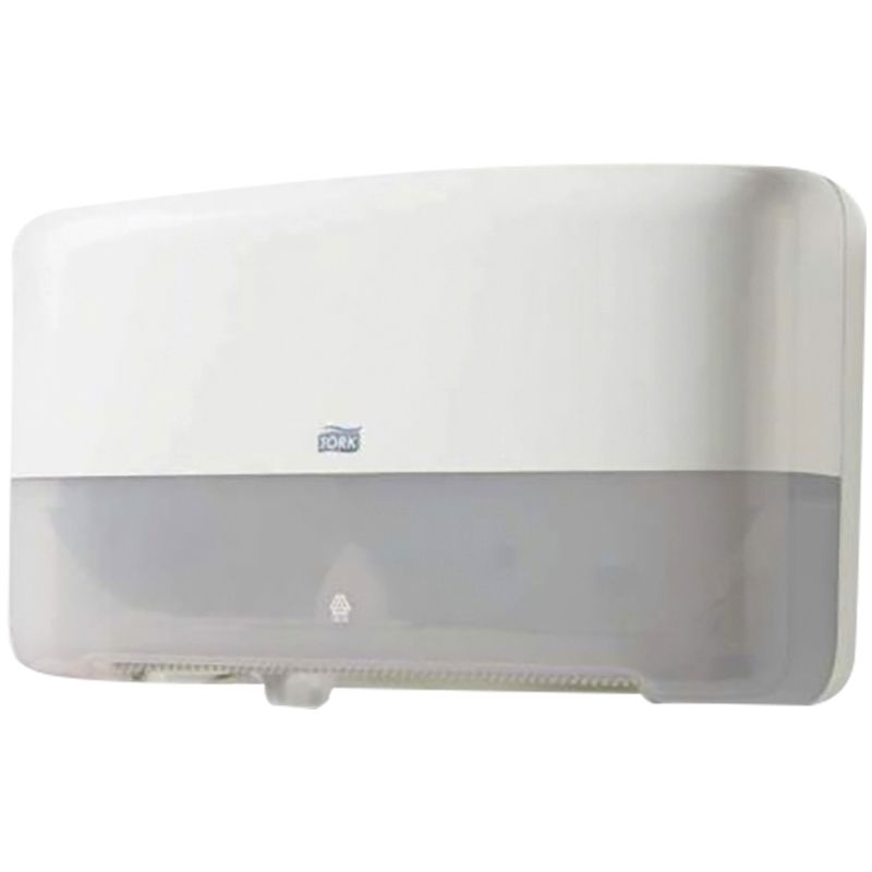 Диспенсер для туалетной бумаги в мини-рулонах "TORK Elevation" двойной белый /1/