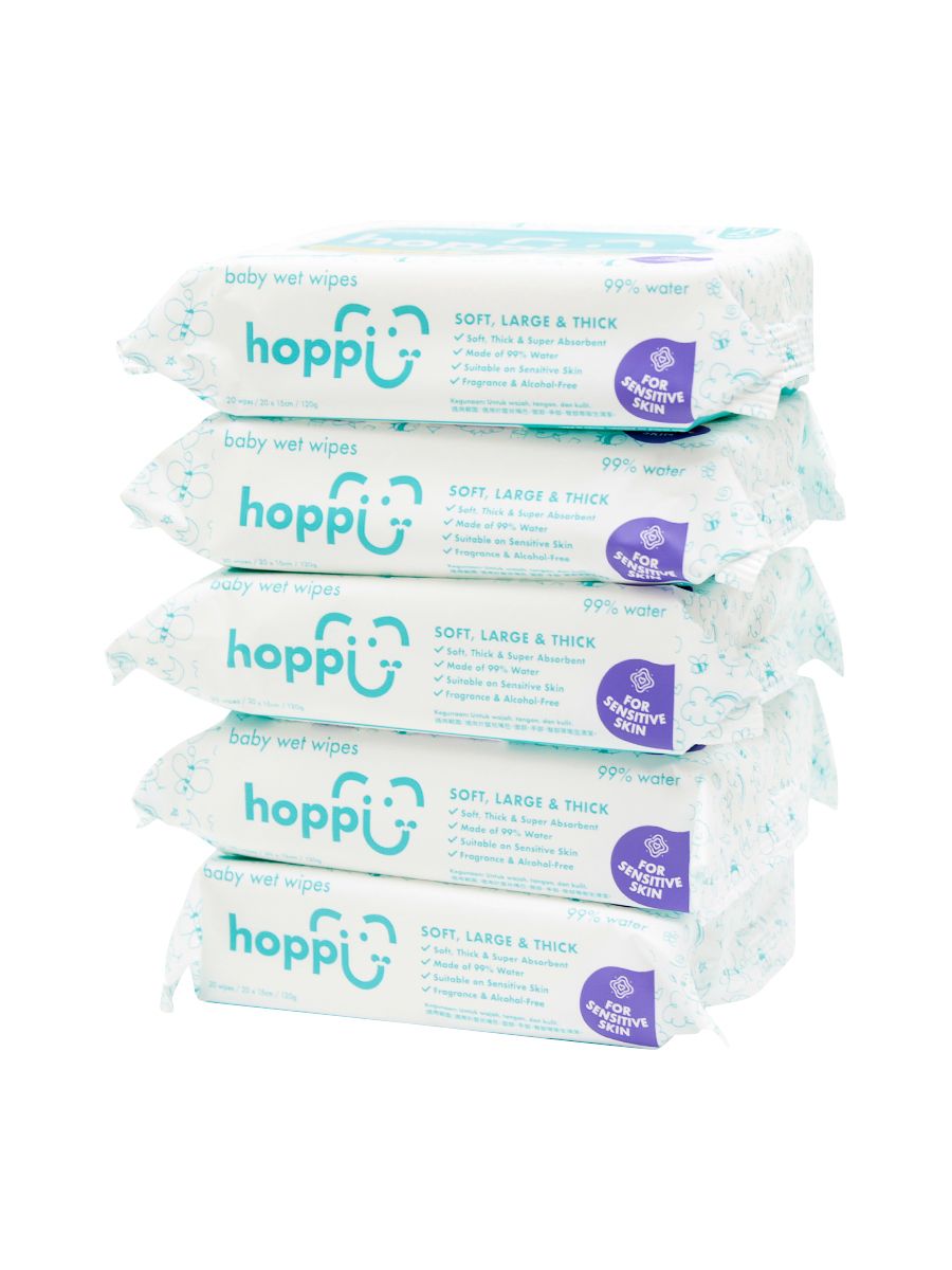 Салфетки влажные "Hoppi", 20шт., детские /5/