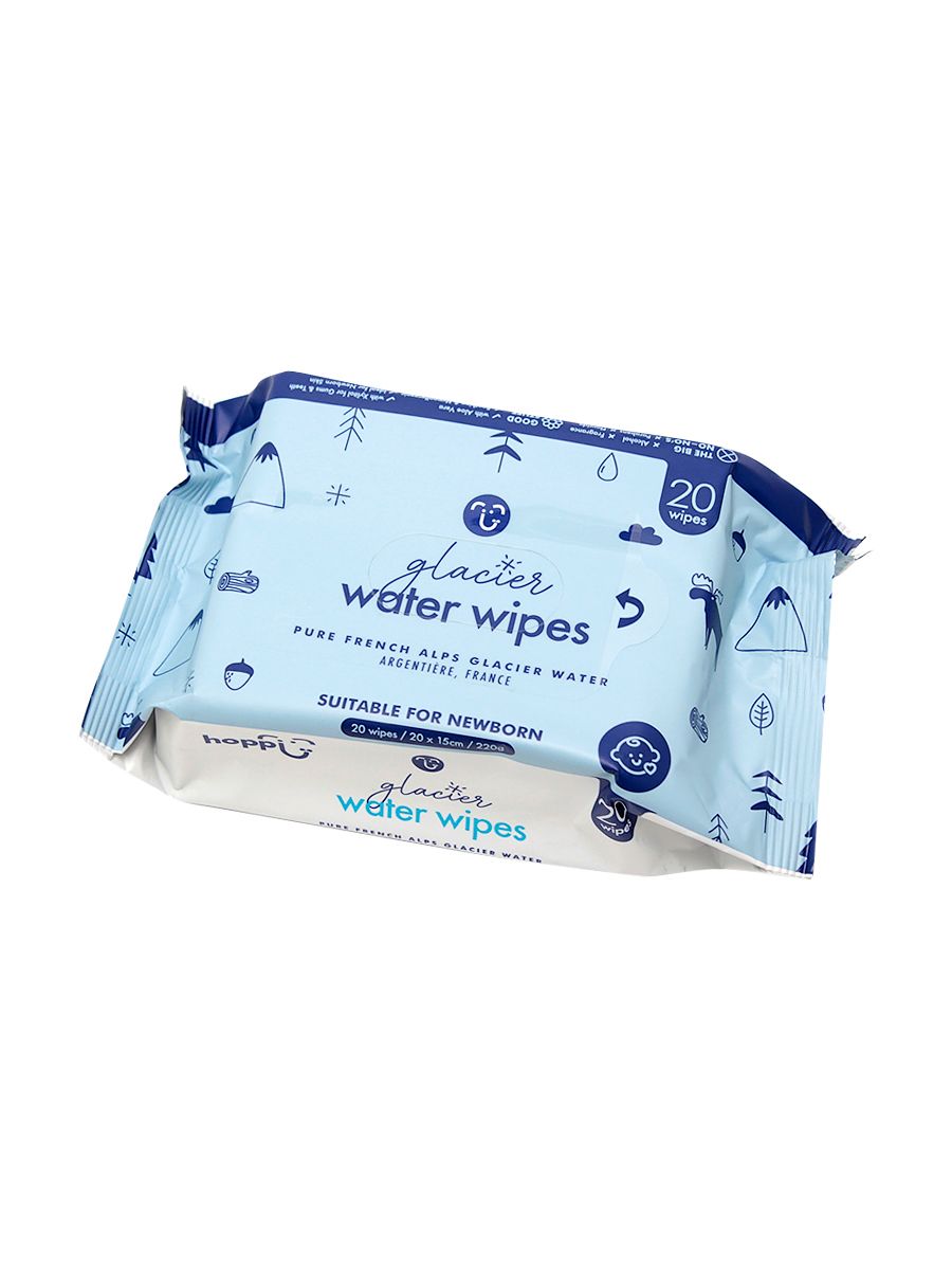 Салфетки влажные "Hoppi", 20шт., детские с ледниковой водой /5/