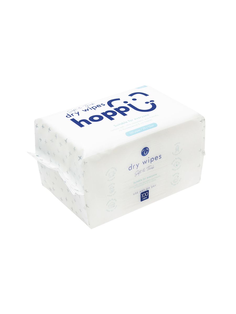 Салфетки сухие "Hoppi", 100шт., детские