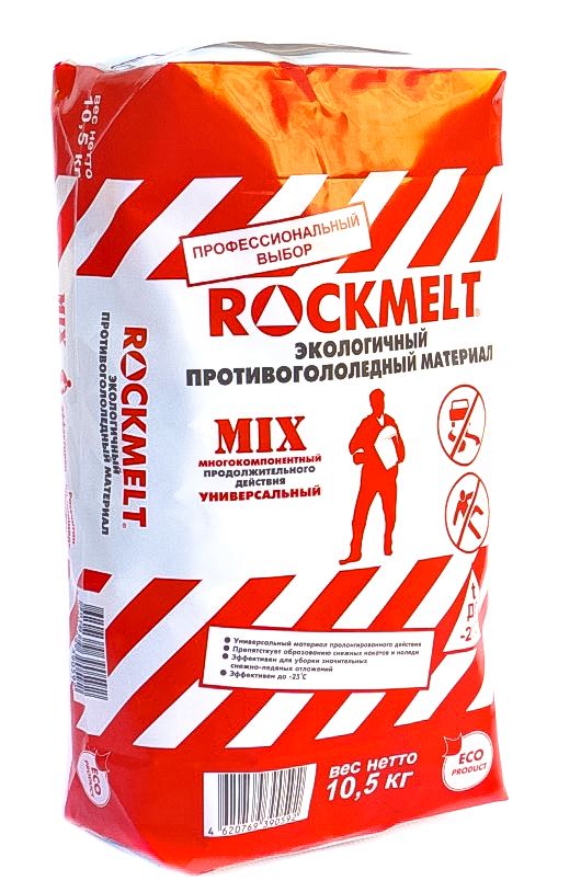 Реагент антигололедный ROCKMELT Power (Рокмелт Пауэр) 10,5кг до -25С мешок /1/