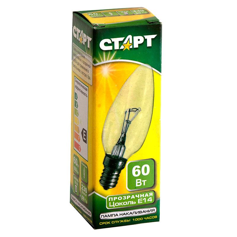 Лампа СТАРТ ДС 60Вт Е14
