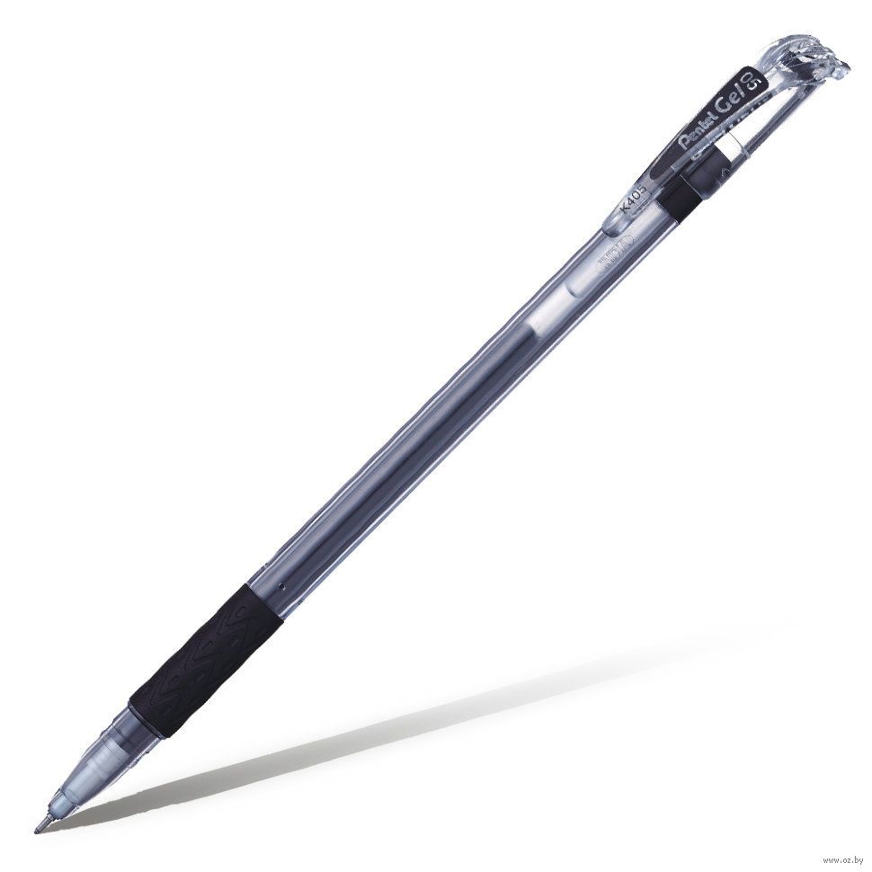 Ручка гелевая черная "PENTEL" 0,5мм. /12/