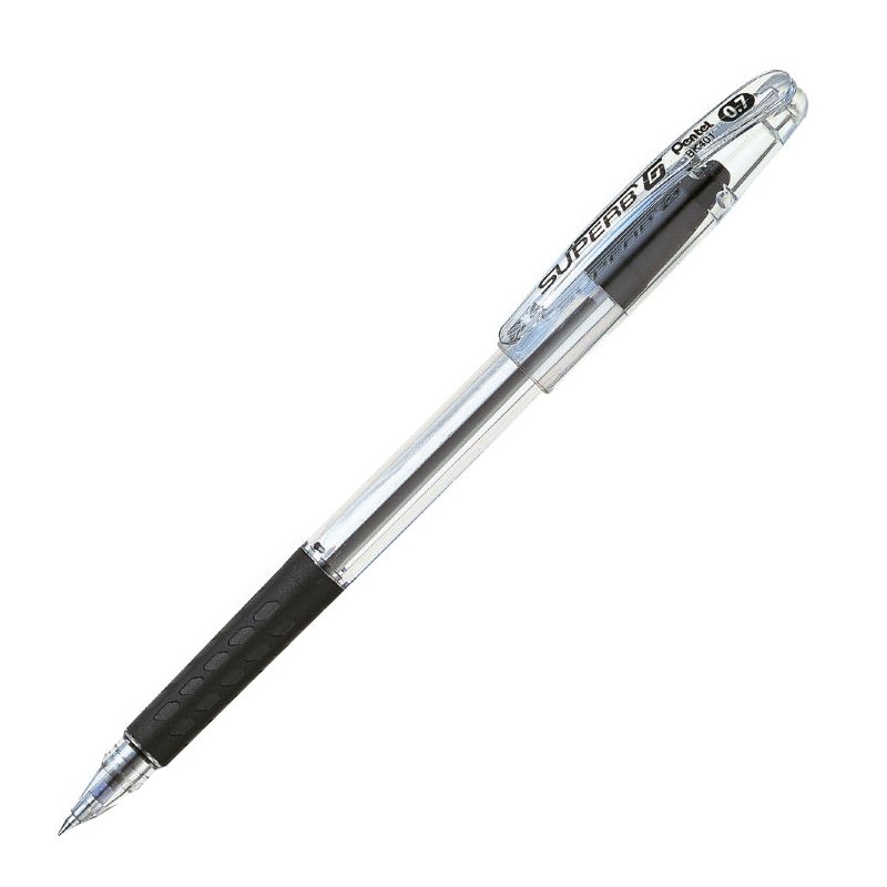 Ручка шариковая черная PENTEL "Superb G" 0,7мм /12/