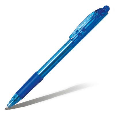 Ручка шариковая автоматическая голубая "PENTEL" 0,7мм. /12/