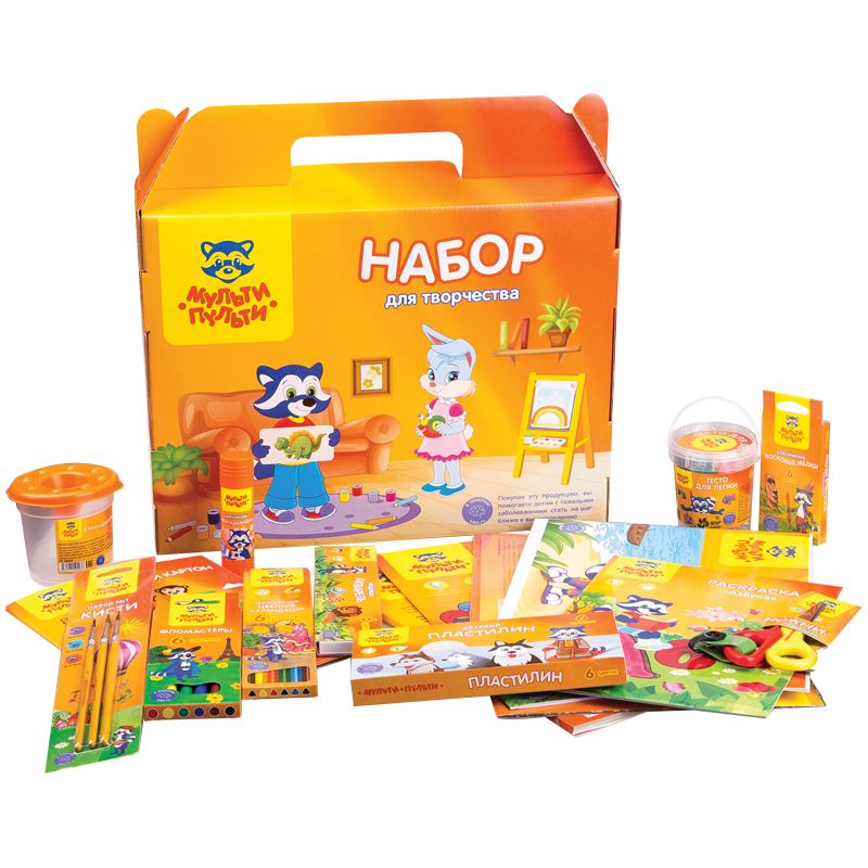 Набор принадлежностей для творчества Мульти-Пульти, в подарочной коробке /10/