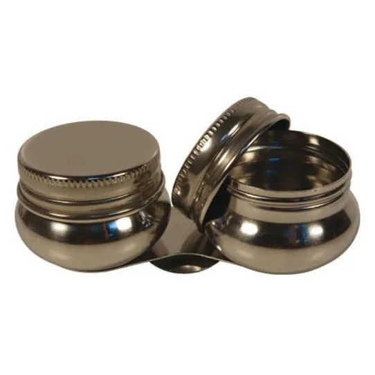 Масленка двойная металлическая /1/