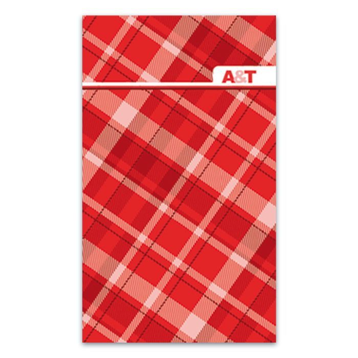 Телефонная книга  90х155мм "Красная клетка" /25/