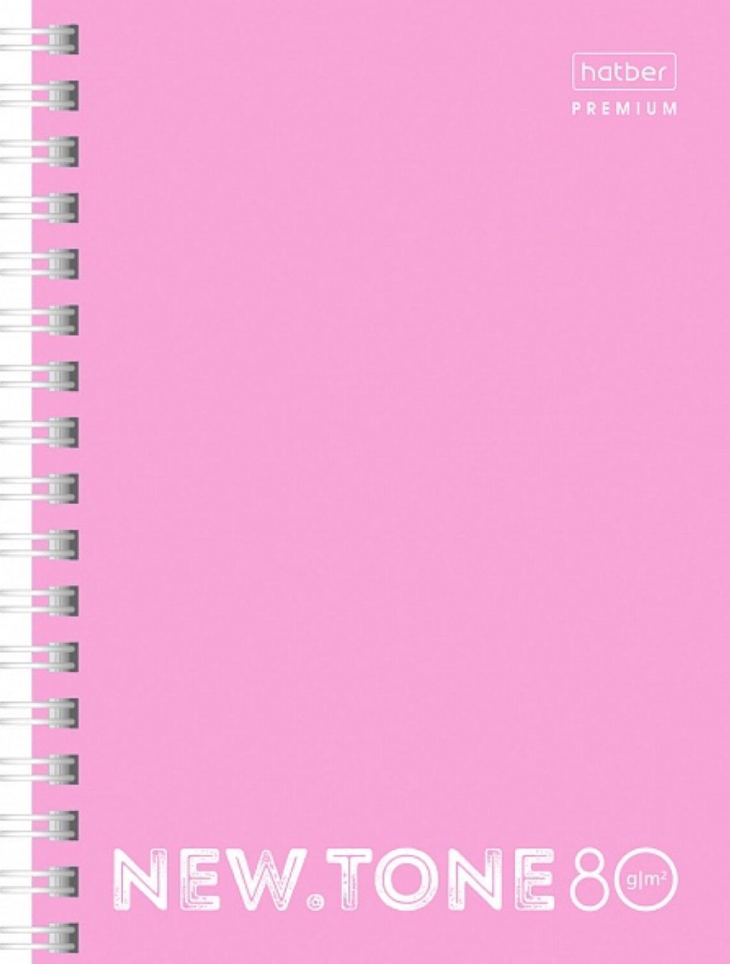 Записная книжка А6  80л. Hatber "NEWtone PASTEL Пион" на гребне, обложка картон /120/