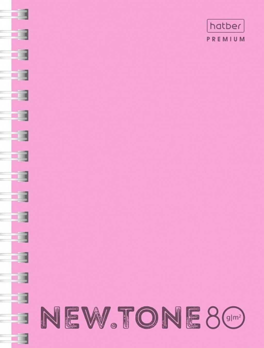 Записная книжка А6  80л. Hatber "NEWtone PASTEL Пион" на гребне, обложка пластиковая /120/