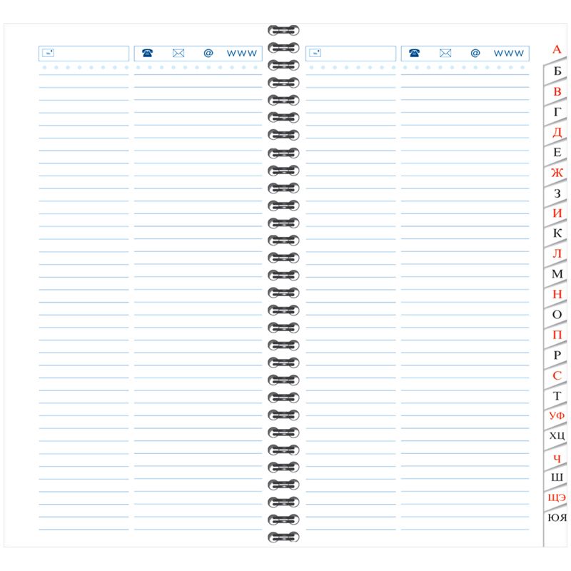 Телефонная книга А5 OfficeSpace "Стиль. Marble design"