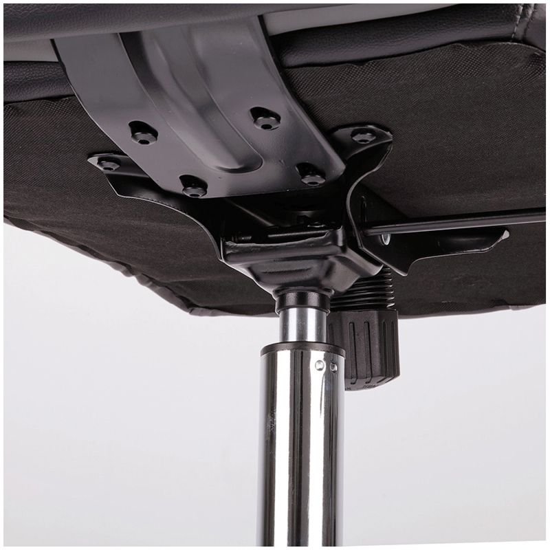 Кресло Helmi HL-E01 "Inari", экокожа черная/серая, хром