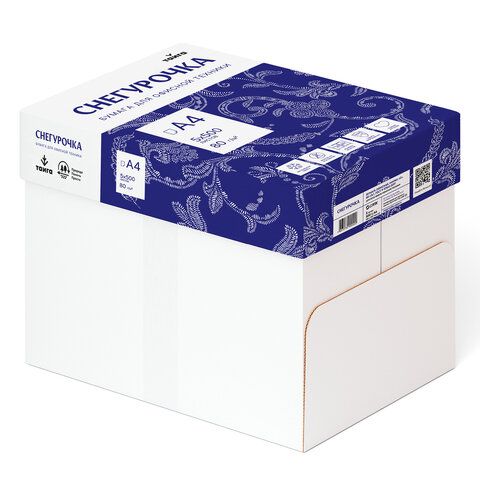 Бумага для оргтехники "Снегурочка" А4 80г/кв.м 500л. /5/