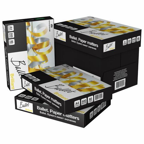 Бумага для оргтехники "Ballet Brilliant" А4 80г/кв.м 500л. /5/