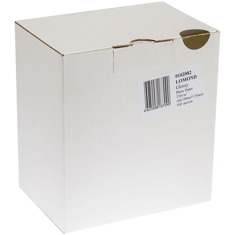 Фотобумага "LOMOND" А6 230г/кв.м 500л., глянцевая /12/
