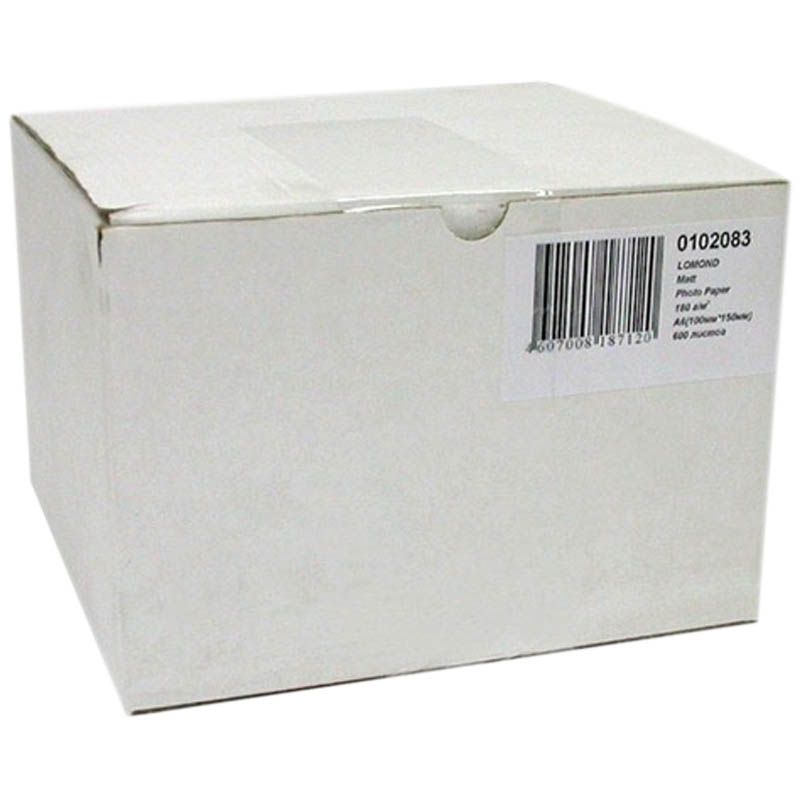 Фотобумага "LOMOND" А6 180г/кв.м 600л., матовая односторонняя /12/