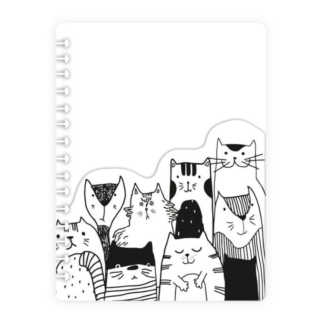 Разделитель листов А5 "Коты" пластик /12/