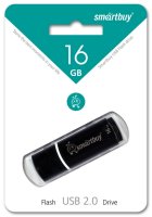 Флеш карта 16Гб Smartbuy Crown Black USB черный /1/