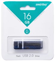 Флеш карта 16Гб Smart Buy USB Flash Quartz черный /1/