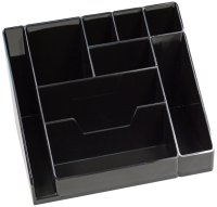 Подставка для канцелярских принадлежностей "Каскад" черная /9/