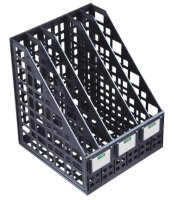 Лоток вертикальный 5 отд. "СТАММ" сборный черный /14/