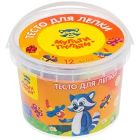 Тесто для лепки 12цв. "Енот в деревне" /12/