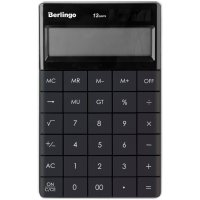 Калькулятор 12разр. "Berlingo" 165x105x13мм антрацит /1/