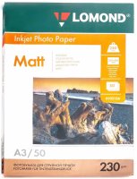 Фотобумага "LOMOND" А3 230г/кв.м 50л., матовая односторонняя /9/