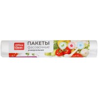 Пакет (фасовка) OfficeClean ПНД 24*37см, 6мкм, рулон 100 шт.