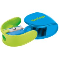 Точилка с контейнером "Berlingo "Fuze Ergo" на 1 отверстие ассорти /24/