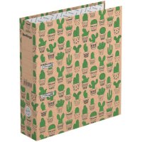 Папка-регистратор 70мм "Cactus" крафт-бумага /20/