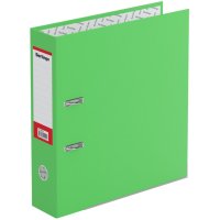 Папка-регистратор 80мм Berlingo "Hyper" крафт-бумага зеленая /16/