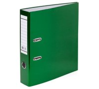 Папка-регистратор 70мм "Hatber" зеленый бумвинил /20/